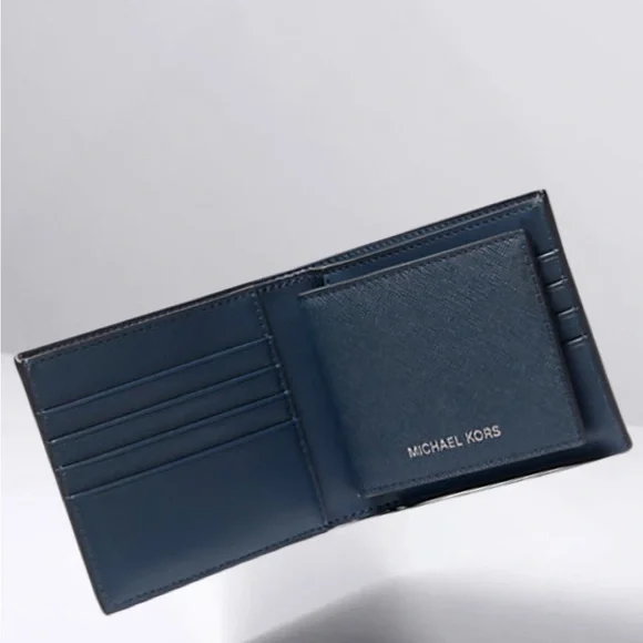 Michael Kors Navy Billfold Wallet with Pass-case - Picture 4 of 7